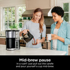12-Cup Programmable Coffee Brewer, 2 Brew Styles, Adjustable Warm Plate, 60oz Reservoir, Delay Brew, Black Stainless