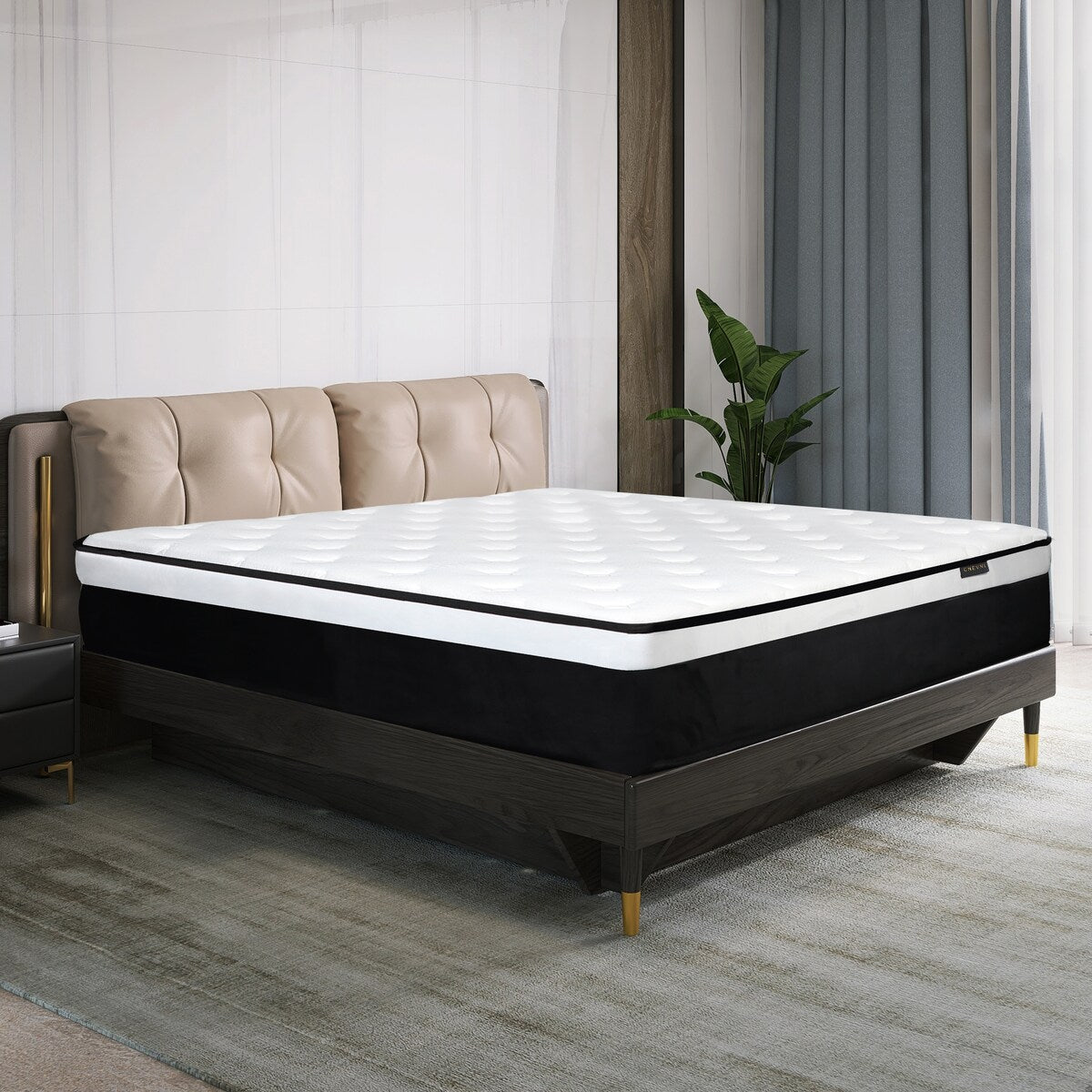 12 Medium Memory Foam Hybrid Mattress in a box