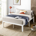 16 Inch Classic Solid Wood Platform Bed Frame in Multiple Finishes