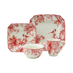 222 Fifth Christmas Lane 16 Piece Dinnerware Set, Service for 4