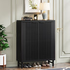 24 Pairs Shoe Storage Cabinet with Door for Entryway Living Room
