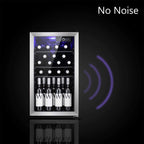 26 Bottle Wine Cooler/Cabinet Beverage Refigerator Mini Fridge - 17.52*19.29*31.18in