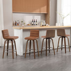 26/29 Faux Leather Swivel Bar/Counter Stools, Set of 2/3