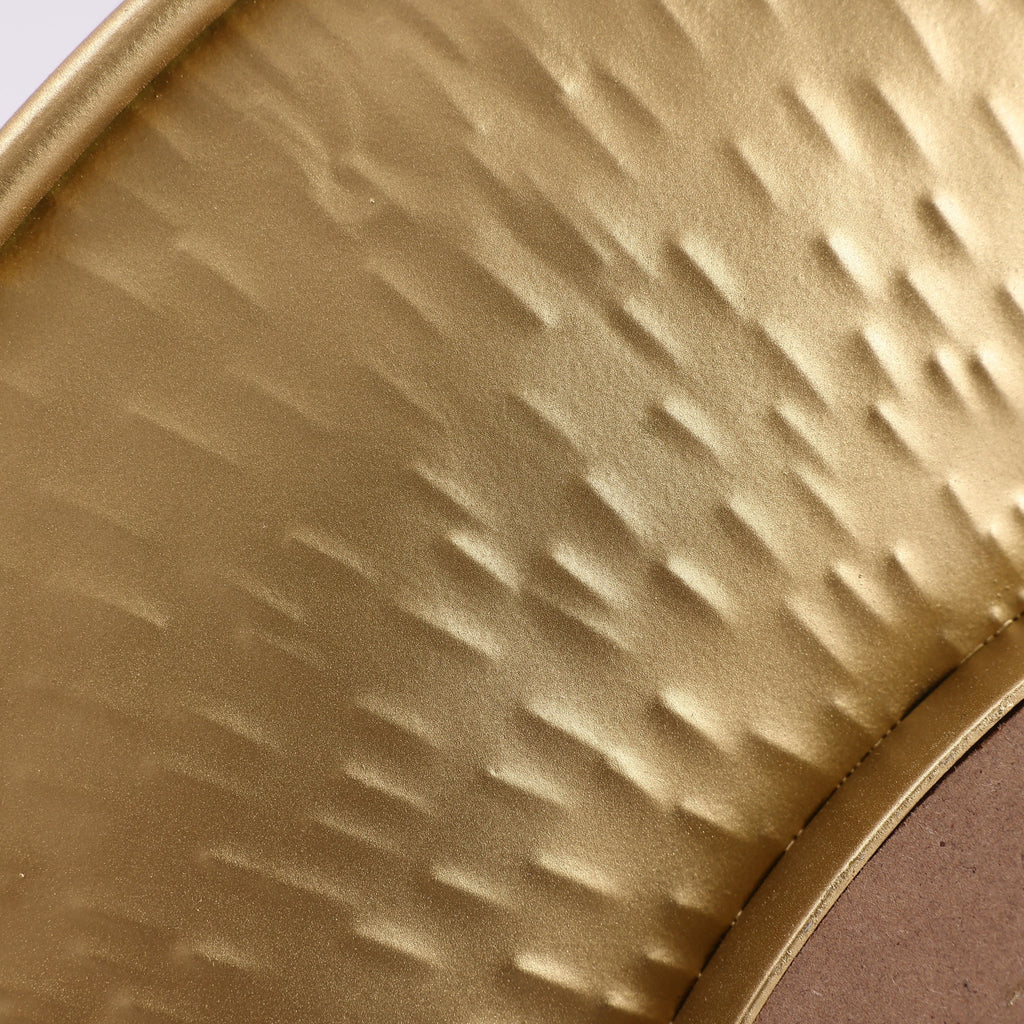 3-Piece Gold Metal Round Wall Mirror Set - 22.25 Diameter x 2.36 D