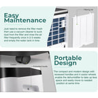 3500 Sq. Ft Dehumidifiers for Basements, Home, Large Room and Bedroom, Garage dehumidifier with Low Noise