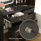 39.4'' W Dresser Makeup Vanity Set with Stool and Mirror Room