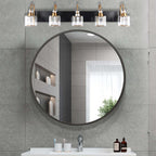Chrome/ Black/ Gold Modern Over Mirror Crystal Bathroom Restroom Wall Lighting Fixtures Bath Lights Vanity Light
