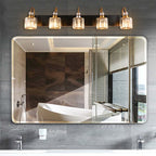Chrome/ Black/ Gold Modern Over Mirror Crystal Bathroom Restroom Wall Lighting Fixtures Bath Lights Vanity Light
