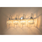 Chrome/ Black/ Gold Modern Over Mirror Crystal Bathroom Restroom Wall Lighting Fixtures Bath Lights Vanity Light