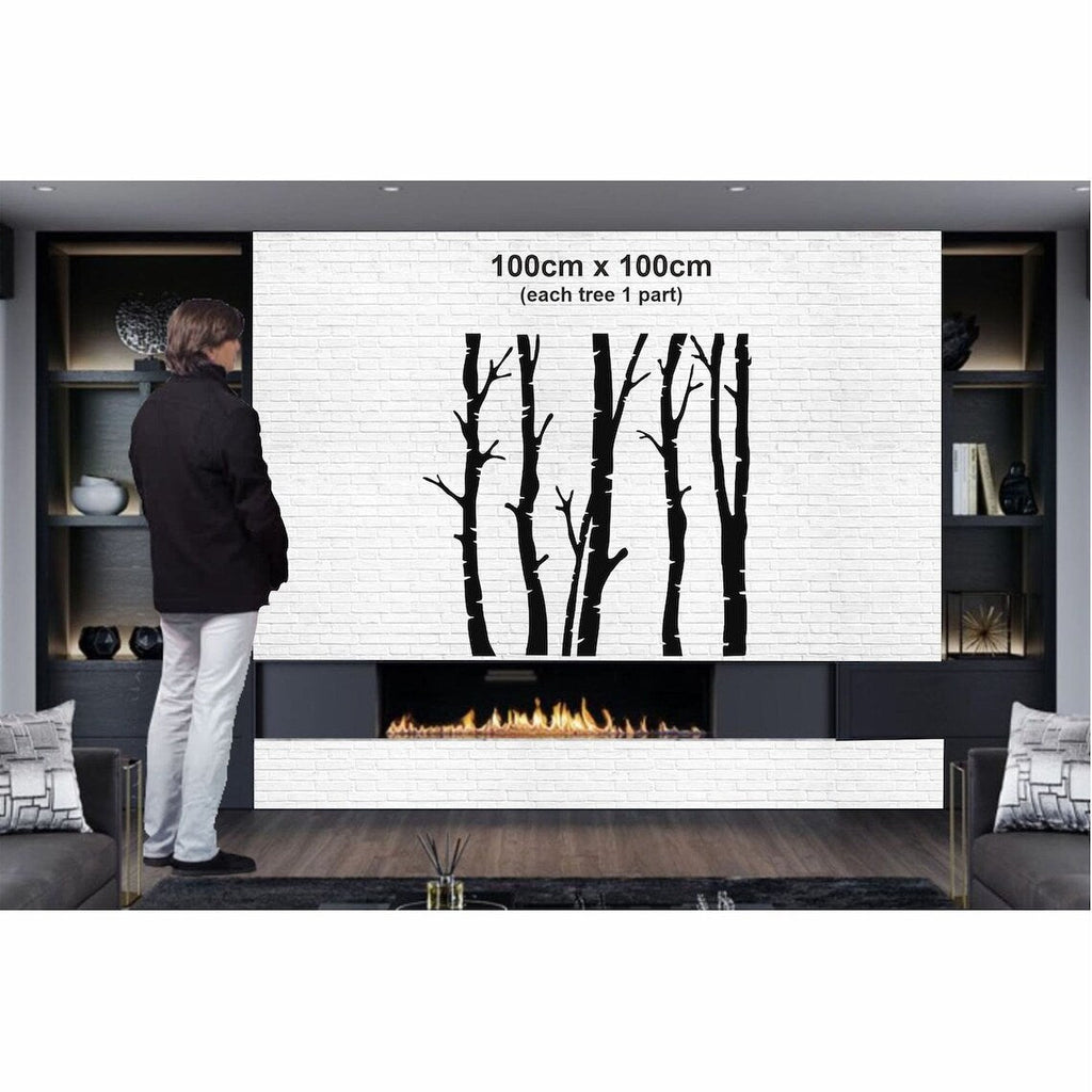 5 Dry Tree Metal Wall Decor for Home and Outside