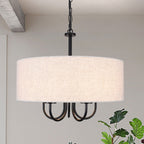 5-Light Modern Semi Flush Mount Ceiling Light for Dining Room Bedrooms Living Room - N/A