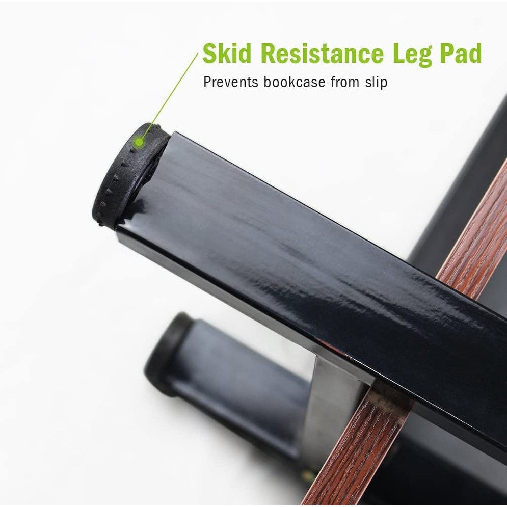 5-Tier Bookshelf, Vintage Industrial Style Bookcase