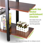 5-Tier Bookshelf, Vintage Industrial Style Bookcase