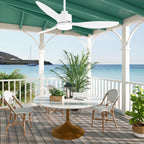 52 Inch LED Ceiling Fan with Lights Remote(3-Blade)