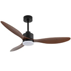 52 Inch LED Ceiling Fan with Lights Remote(3-Blade)