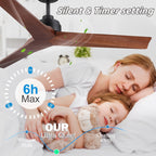 52 inch Modern Solid Wood / ABS Ceiling Fan With Remote Control(No Light),6 WInd Speed,Reversible Airflow