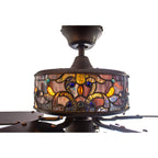 Copper Grove Guasipati 52-inch Tiffany-style Magna Carta Ceiling Fan - 52L x 52W x 16.5