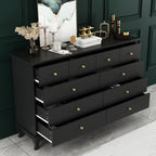 55.1 Wide Double Bedroom Dresser with Storage Drawers