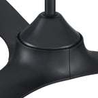 56 Modern Black 3-Blade Propeller DC Ceiling Fan with Remote