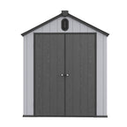6 ft x 4 ft/6 ft x 8 ft/8 ft x 6 ft/8 ft x 10 ft All-Weather Resin Outdoor Plastic Storage Shed w/Floor, Spire Tool Shed