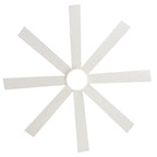 65 Inch 8-Blade Black LED Ceiling Fan with Light and Remote