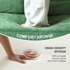 70.87 Upholstered Convertible Sleeper Sofa, Convertible Chair Floor Couch Comfy Sofa for Living Room, Bedroom, Chenille Fabric