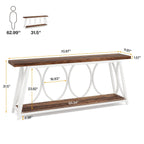 70.9 inch Extra Long Console Table Sofa Accent Table for Living Room