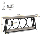 70.9 inch Extra Long Console Table Sofa Accent Table for Living Room