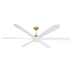 72-inch Driftwood 6-Blade Large DC Ceiling Fan with Light and Remote