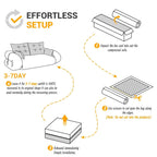 78.7 Multi-Functional Foldable Sofa Bed