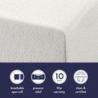 8-inch Layered Memory Foam Mattress by Crown Comfort