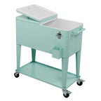 80QT Iron Spray Cooler with Shelf