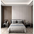 93 in. x 6 in x 0.8 in. Solid Wood Wall Siding Board - 3pc+1pc EndTrim