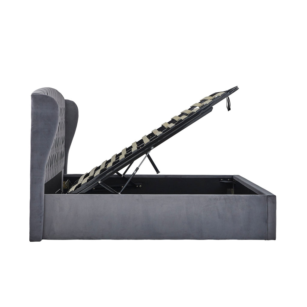 Cadre de lit coffre en velours Sailsbury