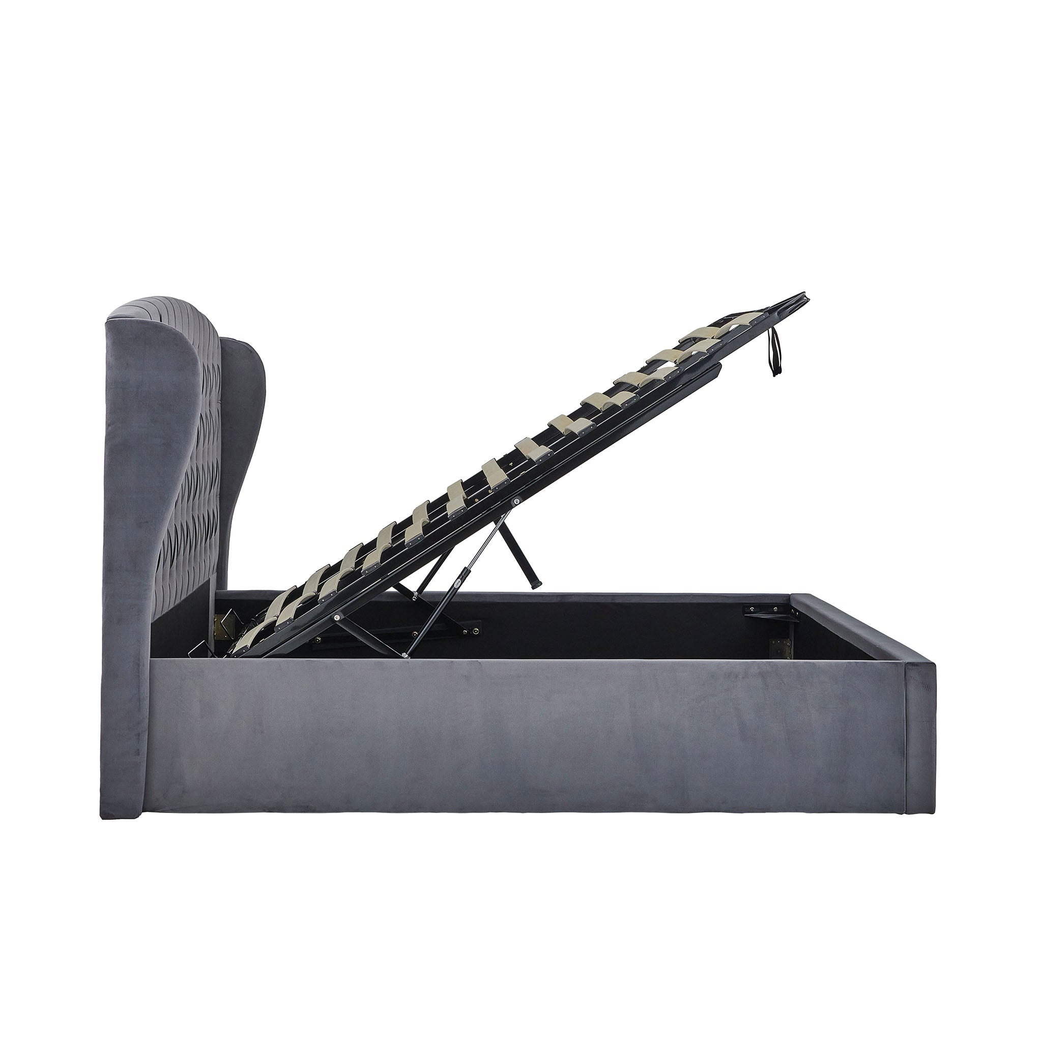 Cadre de lit coffre en velours Sailsbury