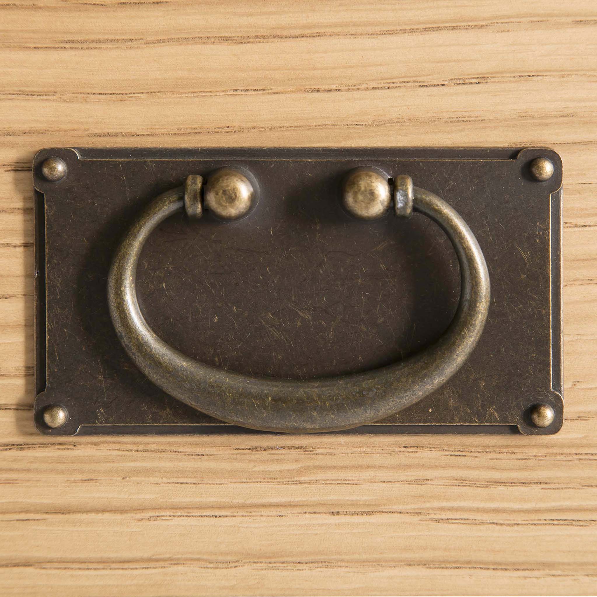 Commode à 5 tiroirs larges en chêne Surrey