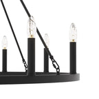 Acroma 12-light Farmhouse 40In Wagon Wheel Chandelier with UL - 40'' D x 138'' H