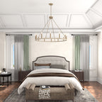 Acroma 12-light Farmhouse 40In Wagon Wheel Chandelier with UL - 40'' D x 138'' H