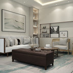 Adeco 50 Bonded Leather Storage Ottoman Bench