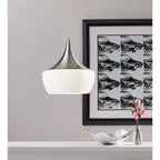 Adesso Black or Steel Eliza Pendant Lamp