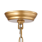 Anita Drum Shade Chandelier with Clear Glass Prism