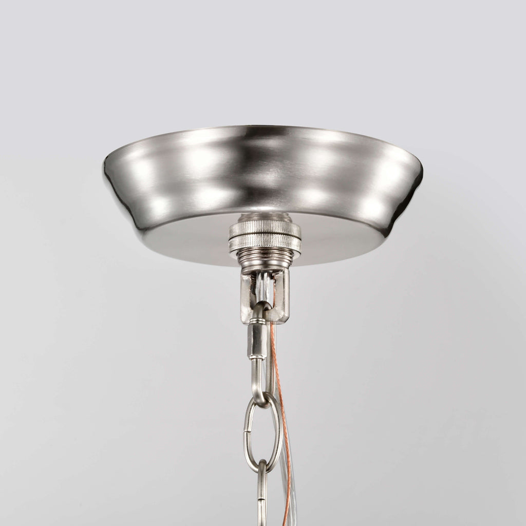 Anita Drum Shade Chandelier with Clear Glass Prism