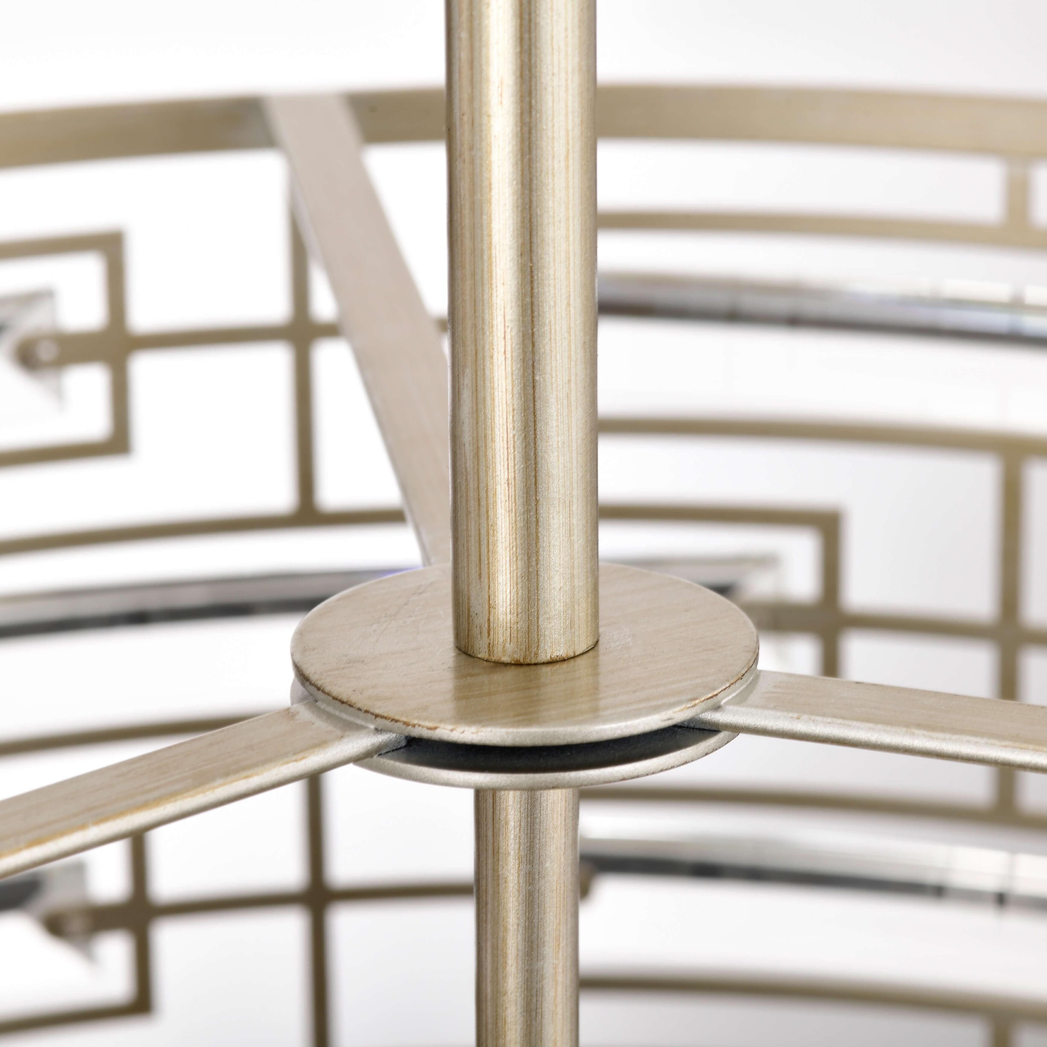 Anita Drum Shade Chandelier with Clear Glass Prism