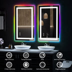 Anti-Fog RGB Backlit & LED Frontlit Bathroom Mirror