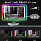 Anti-Fog RGB Backlit & LED Frontlit Bathroom Mirror