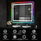 Anti-Fog RGB Backlit & LED Frontlit Bathroom Mirror