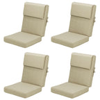 Aoodor Patio High Back Chair Cushions Set of 4, 46x21x4 Inches(Only Cushions)
