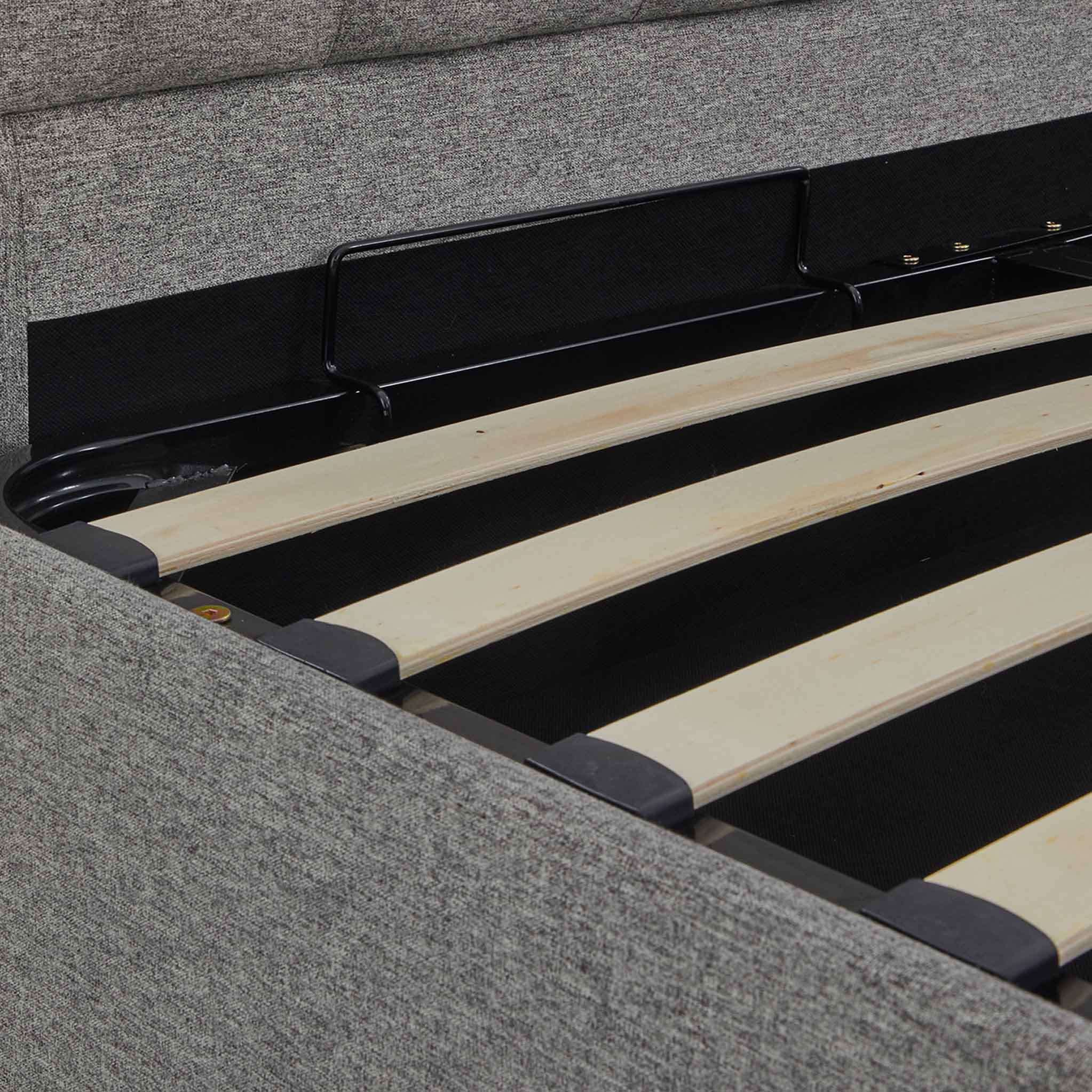 Cadre de lit coffre rembourré Ashley