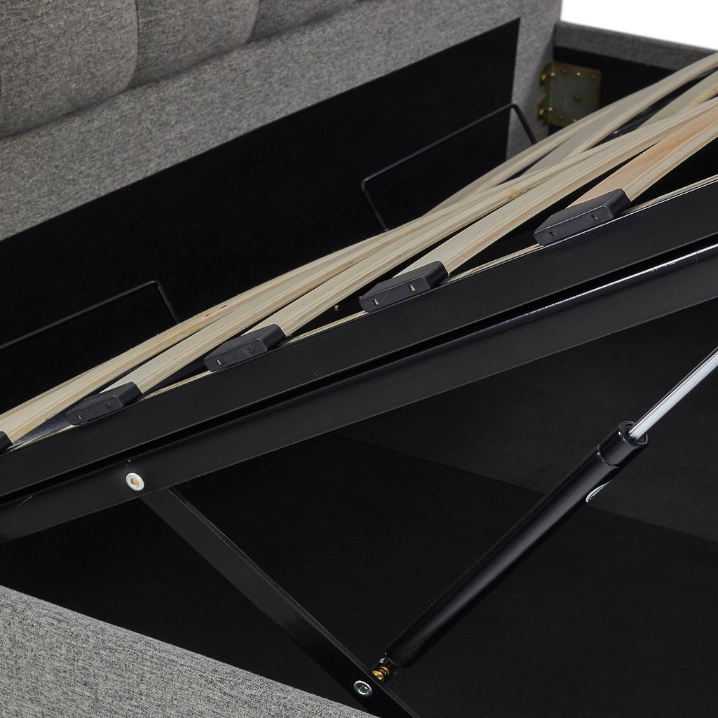 Cadre de lit coffre rembourré Ashley