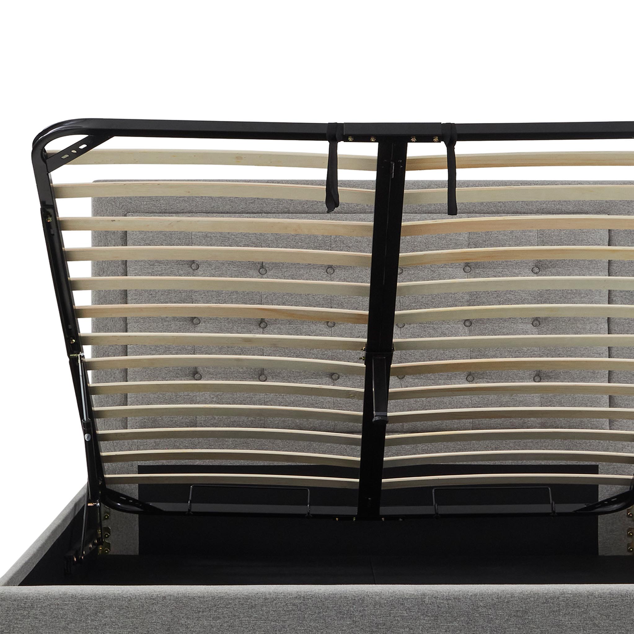 Cadre de lit coffre rembourré Ashley